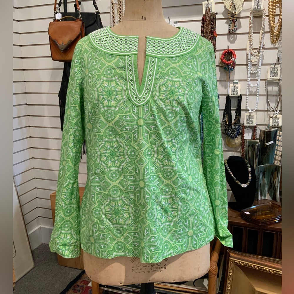 Talbots green long sleeve shirt